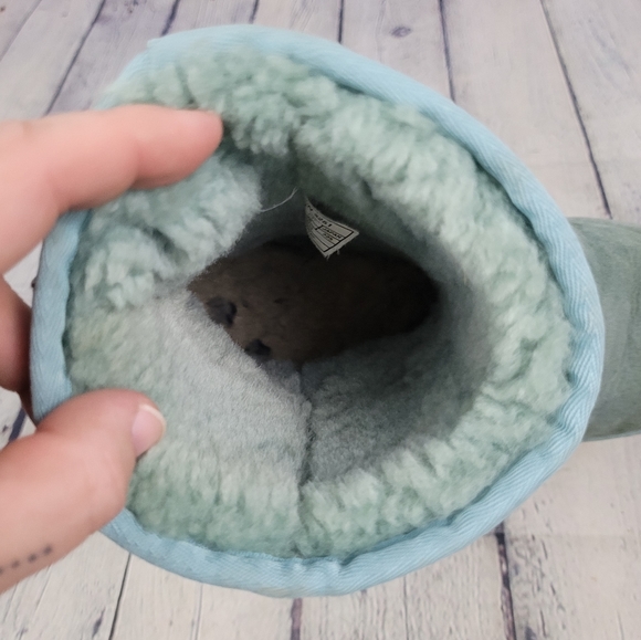 UGG | suede leather & sheepskin sherpa plush slip-on winter boots - Picture 10 of 12